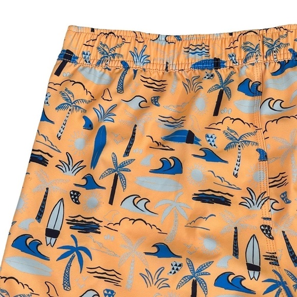 O'Neill Smash Up Volley Swim Trunks Mens Small Orange Allover Surf Graphic Print - Picture 7 of 11